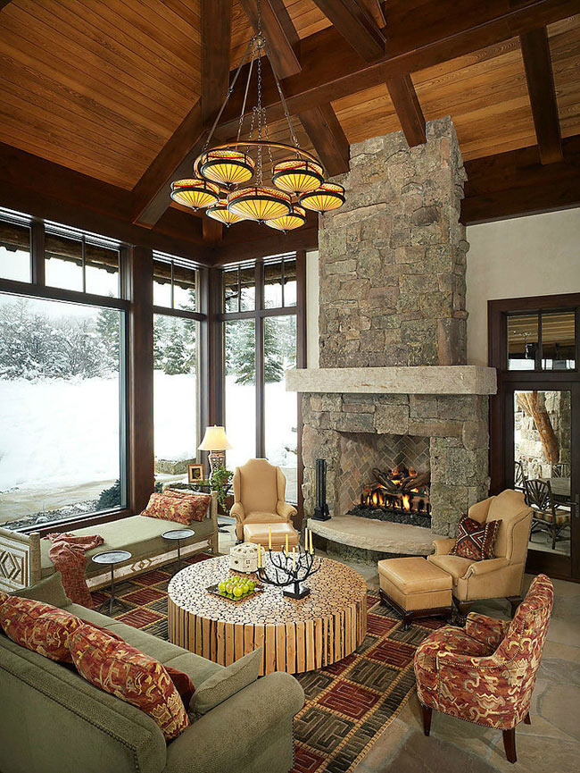 Дизайн интерьера: дом на горе в Колорадо 